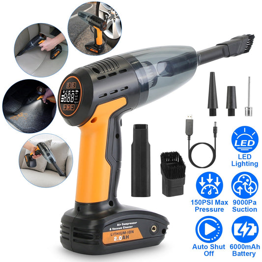 ApexPro™ 4-in-1 Cordless Car Vacuum & Tire Inflator
