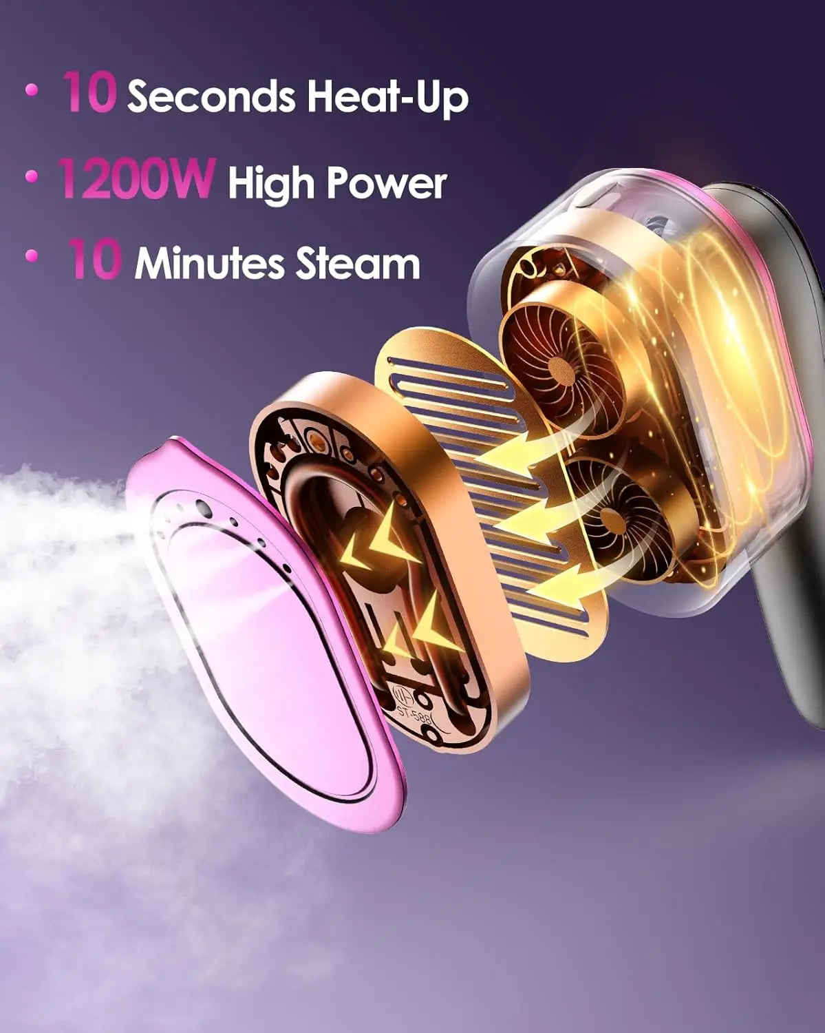 SteamPro™ Handheld Garment Steamer