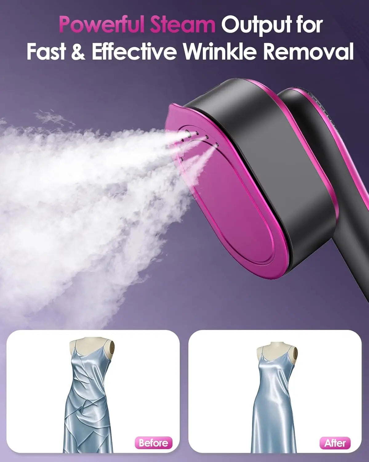 SteamPro™ Handheld Garment Steamer