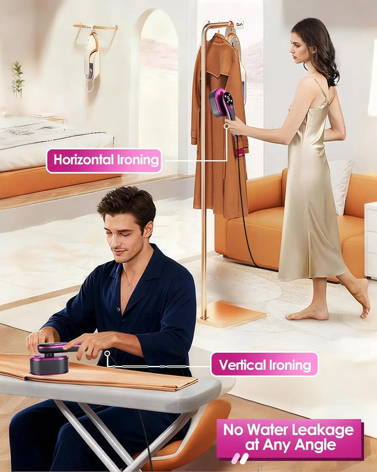 SteamPro™ Handheld Garment Steamer