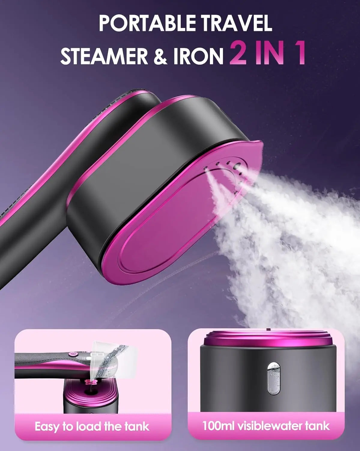 SteamPro™ Handheld Garment Steamer
