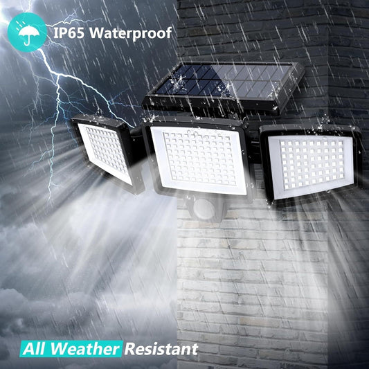 SolarGuard™ 3-Head Motion Sensor Security Light